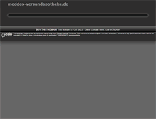 Tablet Screenshot of meddox-versandapotheke.de